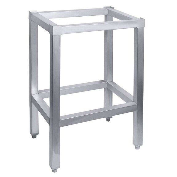 Socle de billot de boucherie en acier inoxydable 40x40x77 cm | CONTACTO 3642/404