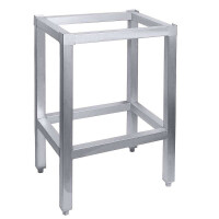 Socle de billot de boucher en acier inoxydable 50x50x77 cm | CONTACTO 3642/505