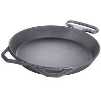 Poêle de restauration en fonte avec poignées, 80 cm | CONTACTO 5091/800