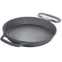 Poêle de restauration avec poignées, en fonte, 65 cm | CONTACTO 5091/650