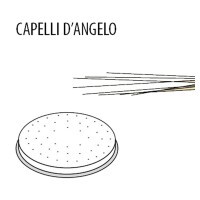 Matrice pour pâtes Capelli d’Angelo, 50 mm | FIMAR ACTRMPF22
