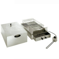 Fumoir à 2 niveaux, 21 kg, 71.5x41.5x36 cm | ROLLER GRILL FM4
