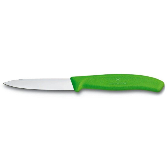 Couteau à légumes Swiss Classic vert lg. lame 8 cm | VICTORINOX 6.7606.L114