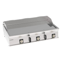 Plaque de gril électrique lisse chromée 120 cm, 400 V Tecno74 | TECNOINOX 716203