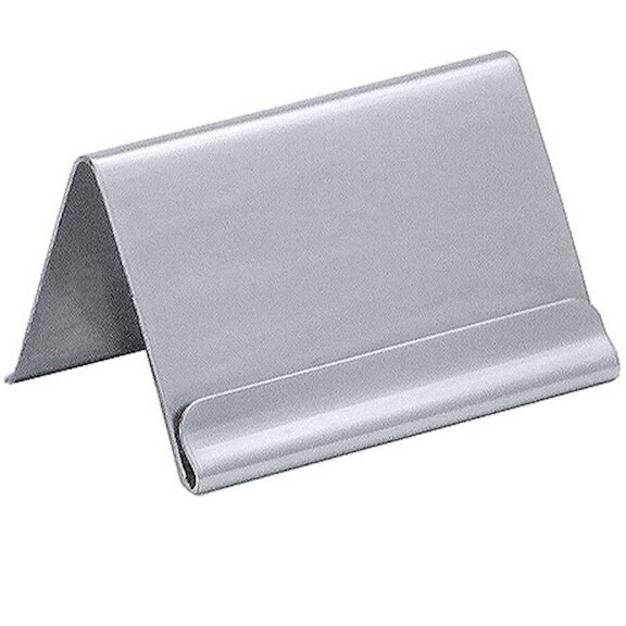 Support pour cartes en acier inoxydable, 5,9 cm, 2,5 cm | CONTACTO 303/035
