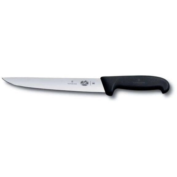 Couteau de boucher à lame lisse FIBROX - long. lame 22 cm | VICTORINOX 5.5503.22