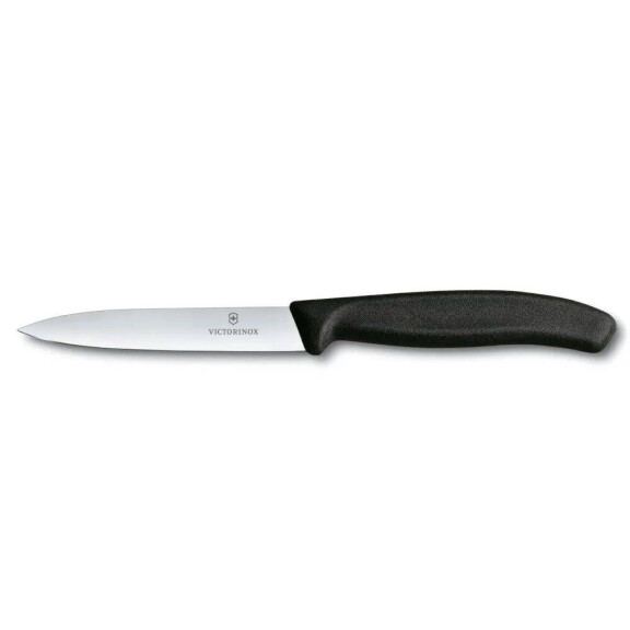 Couteau à légumes Swiss Classic noir lg. lame 10 cm | VICTORINOX 6.7703