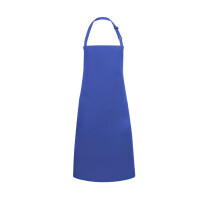 Tablier imperméable Basic à bretelles avec boucle 72 x 86 cm bleu | KARLOWSKY BLS 7-6-Stck