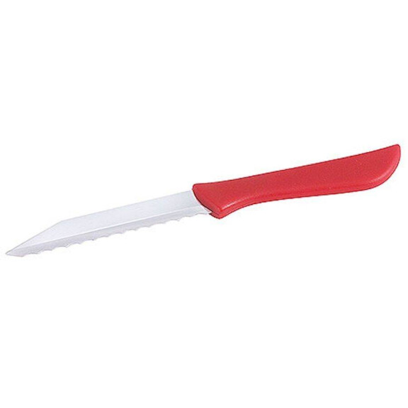 Couteau à légumes ondulé, manche rouge, longueur de lame 8,5 cm | CONTACTO 3603/090