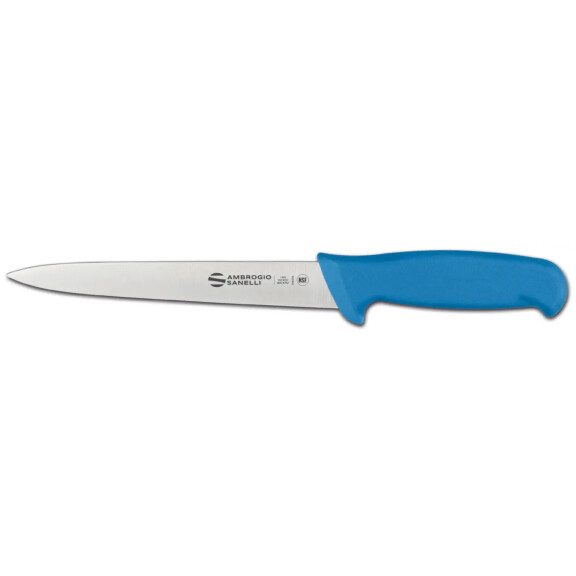 Couteau à fileter le poisson, L 31 cm, bleu | AMBROGIO SANELLI S351.018L