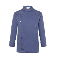 Veste de cuisine homme Jeans-Style bleu vintage | KARLOWSKY JM 24-15