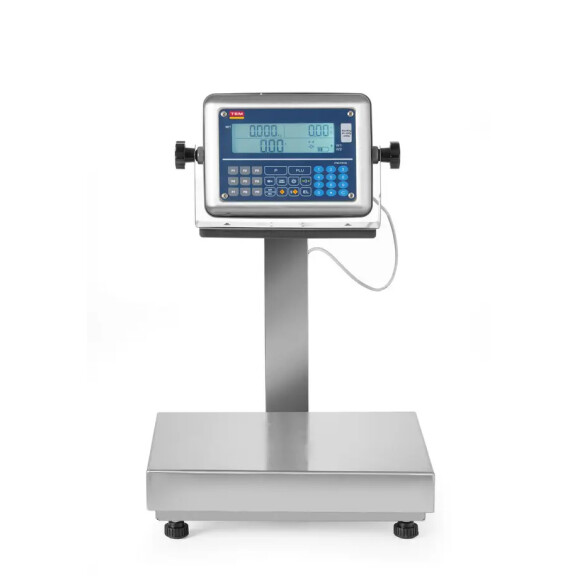 Balance plate-forme LCD avec colonne et homologation - jusqu’à 60 kg | TEM BE2TP028X035060