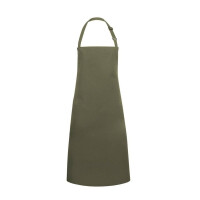 Tablier de cuisine Basic 75 x 90 cm avec boucle vert mousse | KARLOWSKY BLS 4-79-Stck
