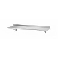 Étagère murale avec 2 consoles, 100x30x25 cm | HENDI 816493