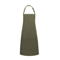 Tablier de cuisine Basic 75 x 90 cm avec poche et boucle vert mousse | KARLOWSKY BLS 5-79-Stck