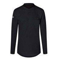 Chemise de cuisine Performance manches longues noire | KARLOWSKY TM 6-1