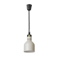 Lampe suspendue de maintien au chaud, cylindrique, blanche, 230V/250W | HENDI 273821