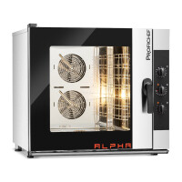 Four mixte à convection électrique Alpha 7 GN 1/1, commande manuelle, 10,5 kW, 400 V | PROFICHEF PCA311007