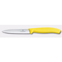 Couteau à légumes et fruits Swiss Classic, lame lisse, jaune, lg. lame 10 cm | VICTORINOX 6.7708.C1