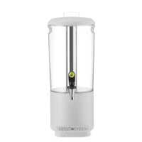 Distributeur de jus, UNIQ, conçu par Robert Bronwasser, 8 L, blanc, 318x216x(H)532 mm | HENDI 425053
