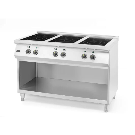 Cuisinière à induction avec 6 zones de cuisson, HENDI, 400V/25500W, 120x70x(H)89 cm | HENDI 237397
