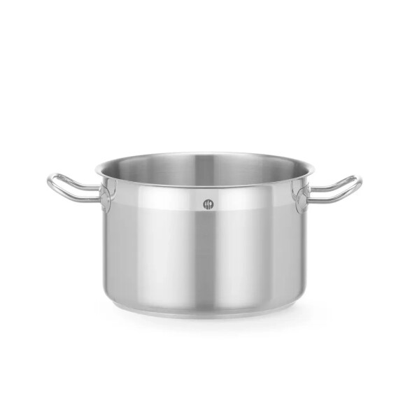 Casserole moyenne en acier inoxydable Profi Line, 6,7 l, diamètre 24 cm, hauteur 15 cm | HENDI 830321