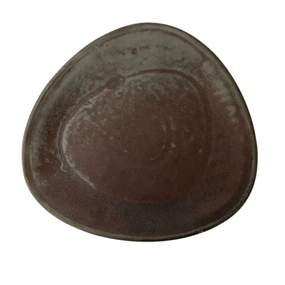 Assiette plate Delta Cristall hématite 30 cm | KERA CERAMIKA 15.2/C.HEM