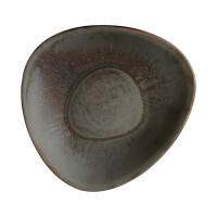 Assiette creuse Delta Cristall hématite 27 cm | KERA CERAMIKA 15.6/C.HEM