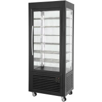 Vitrine d'exposition réfrigérée 480 l, refroidissement dynamique, argentée, 230 V | ROLLER GRILL RD 80 F