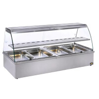 Vitrine chauffante traversante avec humidification, 4 GN 1/1 | ROLLER GRILL BMV 40 I