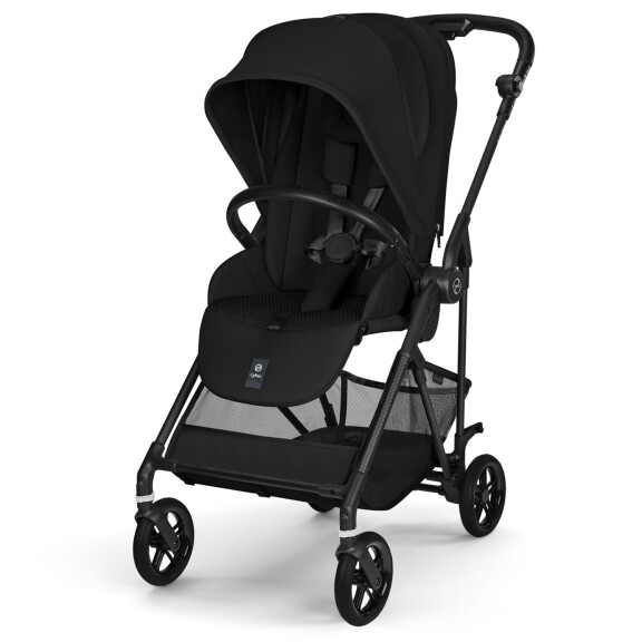 Cybex Melio Carbon wózek spacerowy lekki siedzisko przód tył / Magic Black