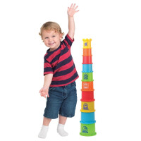 Dumel Discovery Kubeczkowa wieża 55 cm kubeczki piramida 12M+
