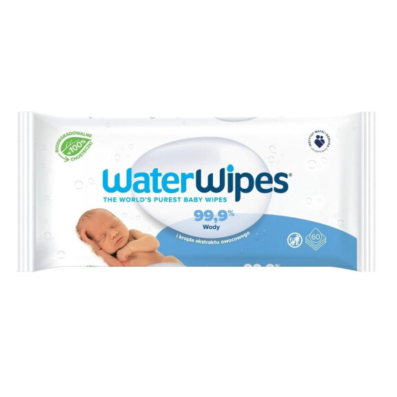 Water Wipes chusteczki nasączone czystą wodą 60 szt