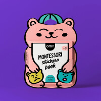 OMY MONTESSORI - KSIĄŻECZKA Z NAKLEJKAMI O EMOCJACH