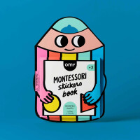 OMY MONTESSORI - KSIĄŻECZKA Z NAKLEJKAMI FIGURY I KSZTAŁTY