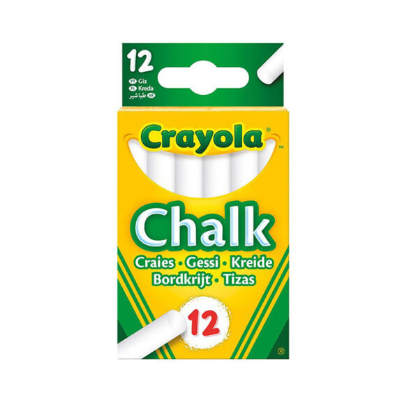 Crayola Kreda dla dzieci niepyląca biała 12 szt.