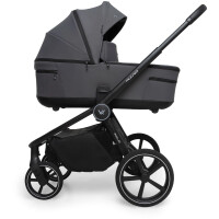 Muuvo Fold - wózek dziecięcy 2w1 ze składaną gondolą | Iron Graphite