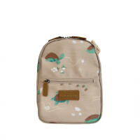 Play&store Plecak termiczny na lunch dla dzieci , lanczówka / Taupe turtle