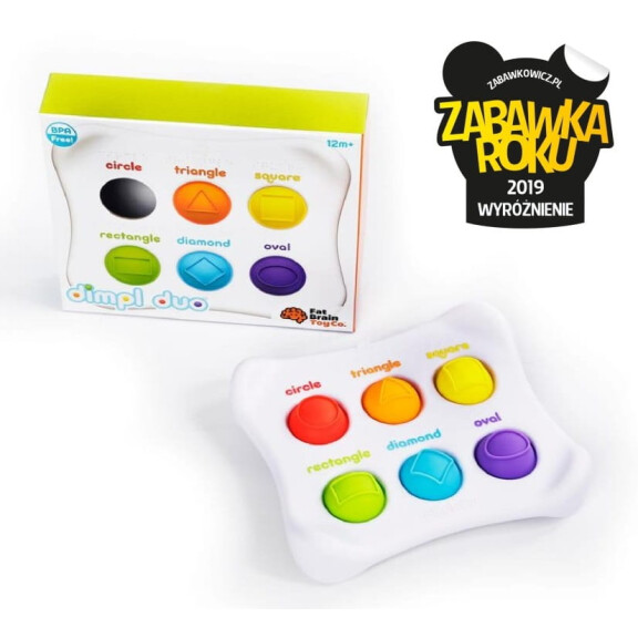 FAT BRAIN TOY BĄBELKI DIMPL DUET KOLOROWE KSZTAŁTY