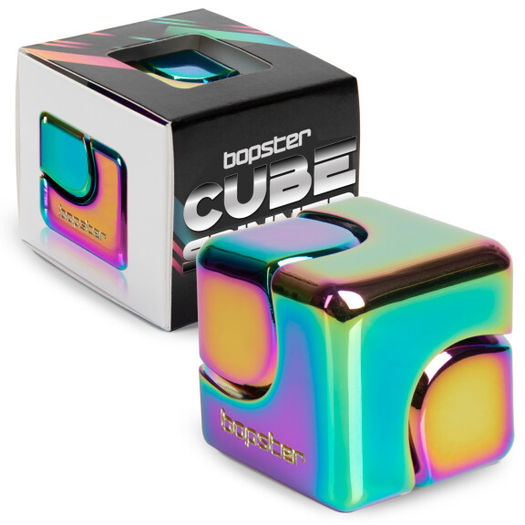 bopster Fidget Cube Spinner - Wielokolorowy/Metaliczny