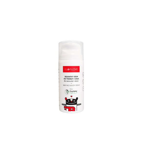 Lullalove Delikatny krem do twarzy i ciała dla dzieci - 100 ml