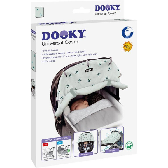 DOOKY Uniwersalna osłonka do wózka i fotelika origami grey