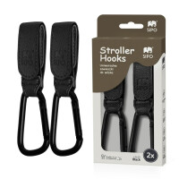 SIPO Zawieszki, haczyki do wózka – zestaw 2 sztuk black