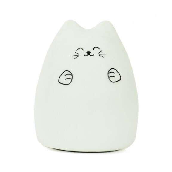 RABBIT & FRIENDS SILIKONOWA LAMPKA NOCNA KOT SZCZĘŚCIARZ