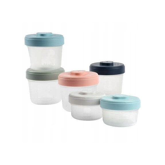 Beaba zestaw słoiczków Clip na jedzenia 6 szt + pokrywki 2x90 ml 4x150 ml