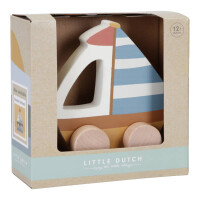 LITTLE DUTCH DREWNIANE KLOCKI , ŻAGLÓWKA SAILOR BAY LD7085