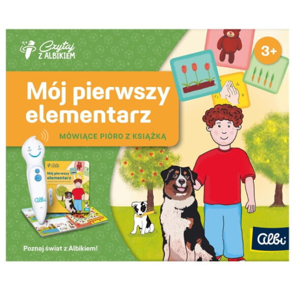 CZYTAJ Z ALBIKIEM MÓJ PIERWSZY ELEMENTARZ ZESTAW PIÓRO + KSIĄŻKA ALBI 3+