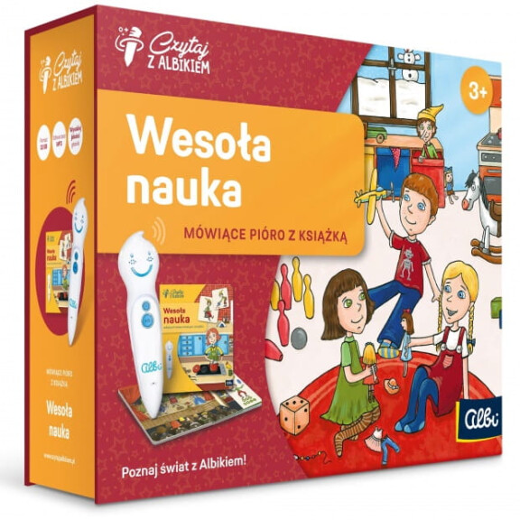 CZYTAJ Z ALBIKIEM ZESTAW WESOŁA NAUKA PIÓRO + KSIĄŻKA ALBI 3+