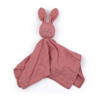 PETIT&MARS BAMBUSOWA MUŚLINOWA PRZYTULANKA DOUDOU HUGO DUSTY ROSE