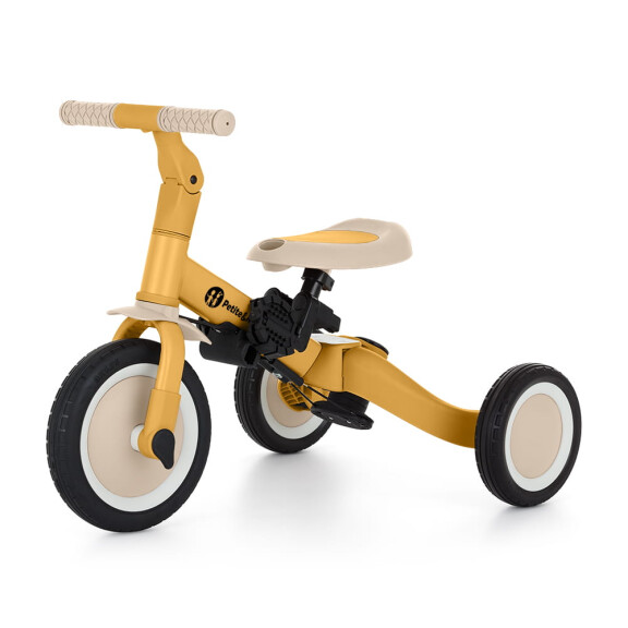 Petite&Mars wielofunkcyjny rowerek trójkołowy jeździk 5w1 Turbo / Intense Ochre